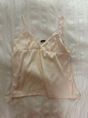 Edikted Pale Blush Satin Cami Top